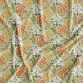 Exclusive Vintage Beige Pink Digital Floral Printed Fabric